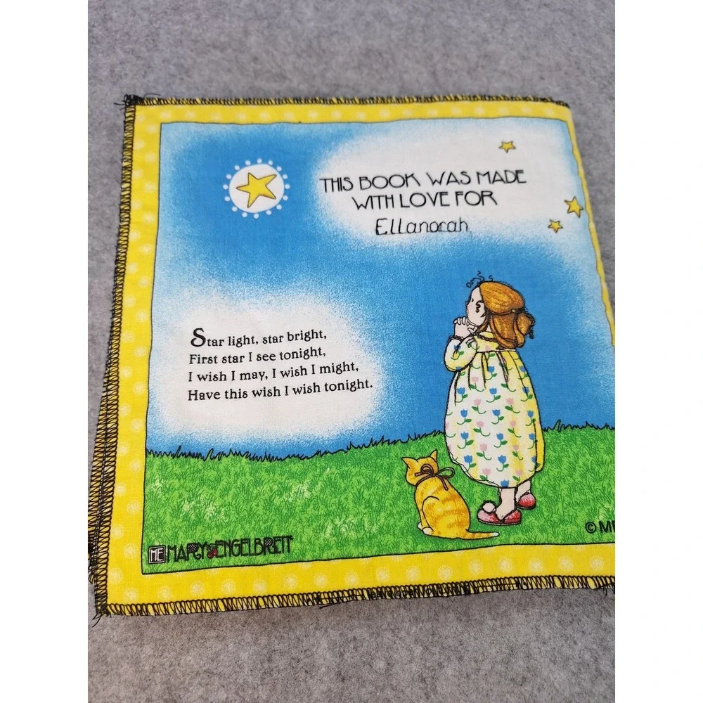 Mary Engelbreit Mother Goose Volume 1 Fabric Cloth Book Nursery Rhymes Handmade